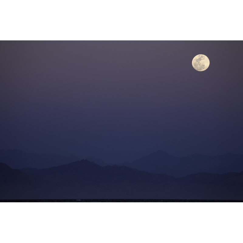 Full Moon 1 Piece Wrapped Canvas Wall Art, 81cm H x 122cm W