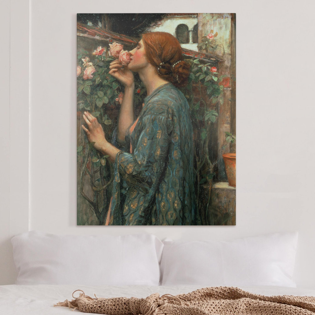 Leinwandbild Die Seele der Rose von John William Waterhouse