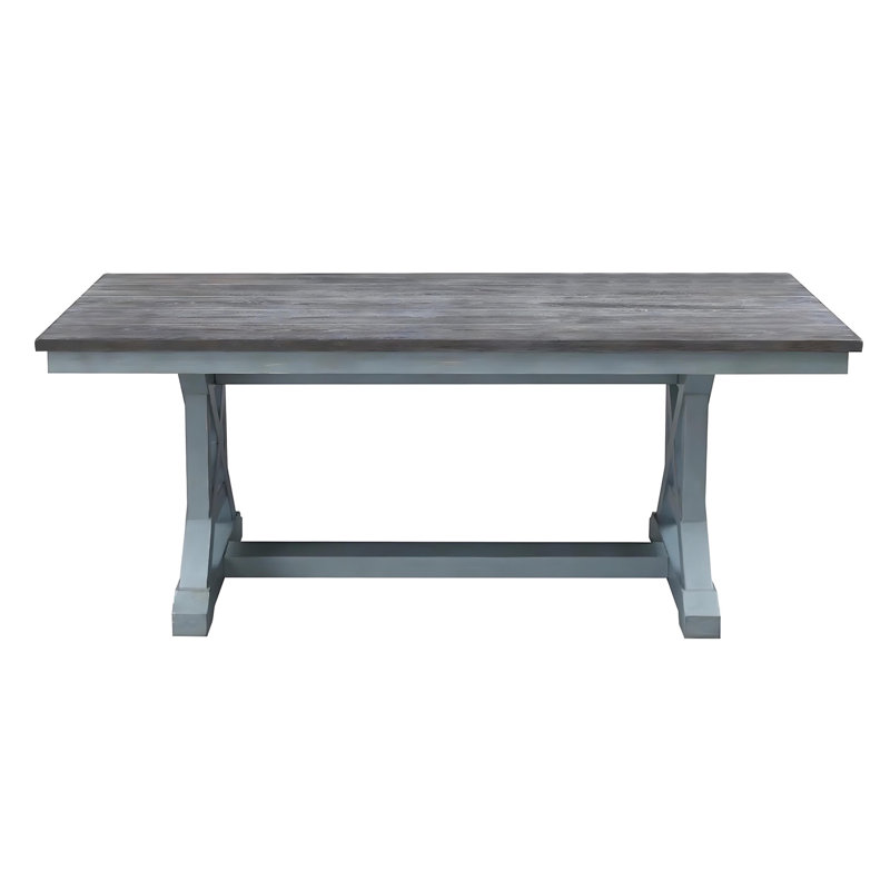 Princetown Standard or Counter Height Dining Table, Blue, 30"H x 78"L x 38"W