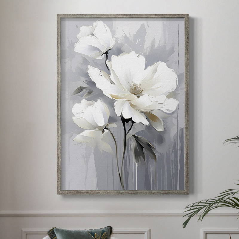 Reproduction encadrée FLORAL Series CD XXXVII - bois massif, H 11 po x l 9 po