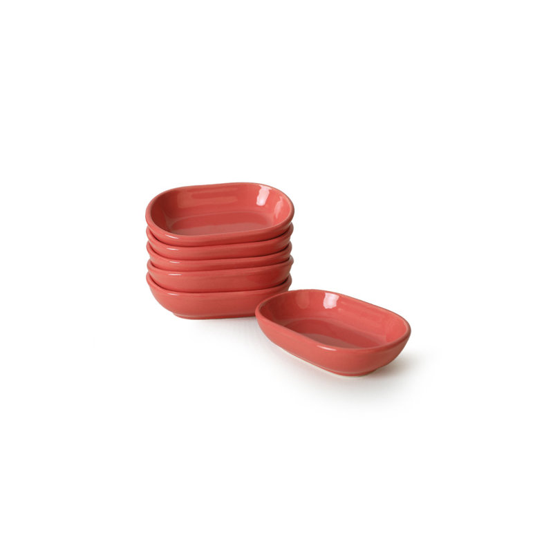 Latitude Run Areej 100% CERAMIC Salad Bowl, Pink