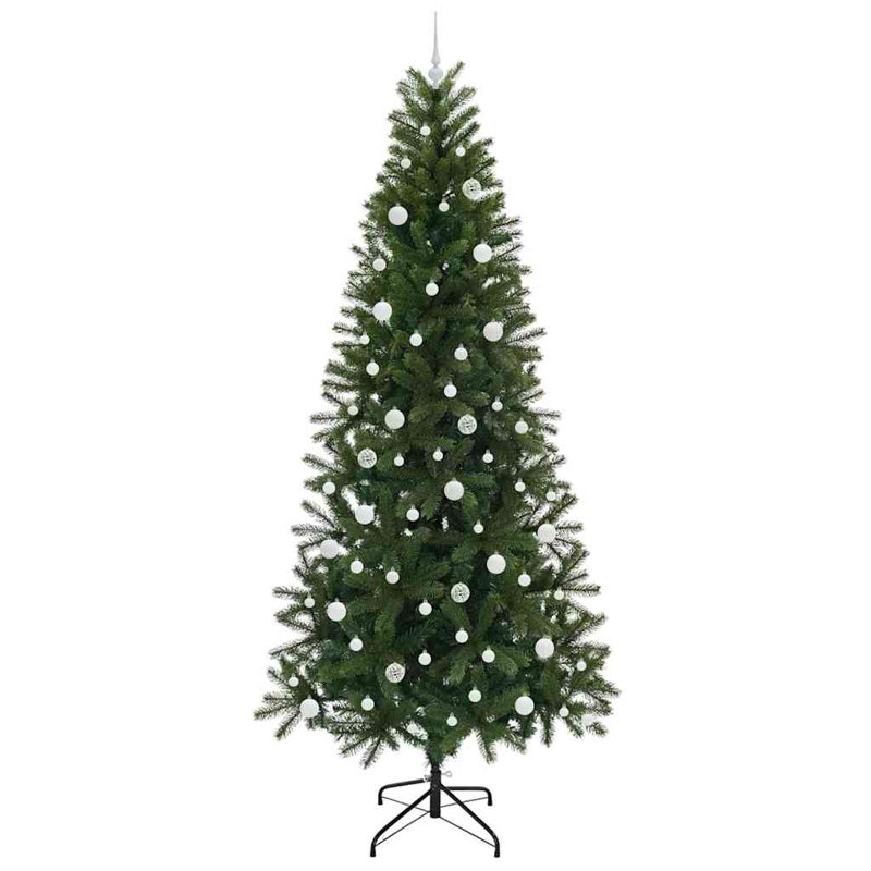  Artificial Christmas Tree with 300 LEDs  PE and PVC, 7.87' H, White