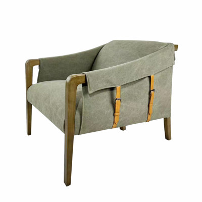 Fauteuil club Delphine - tissu naturel Shearly