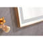 Miroir de salle de bain L 36 po H - brouillard, 3 lumières de couleur, fixation murale, à intensité variable, cristal poli brouillard de décoration intérieure, avec