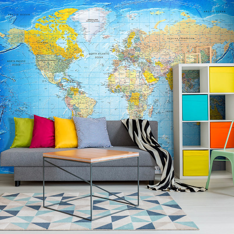 Dzejla Textured Matte Peel & Stick Mural, 392 cm x 280 cm