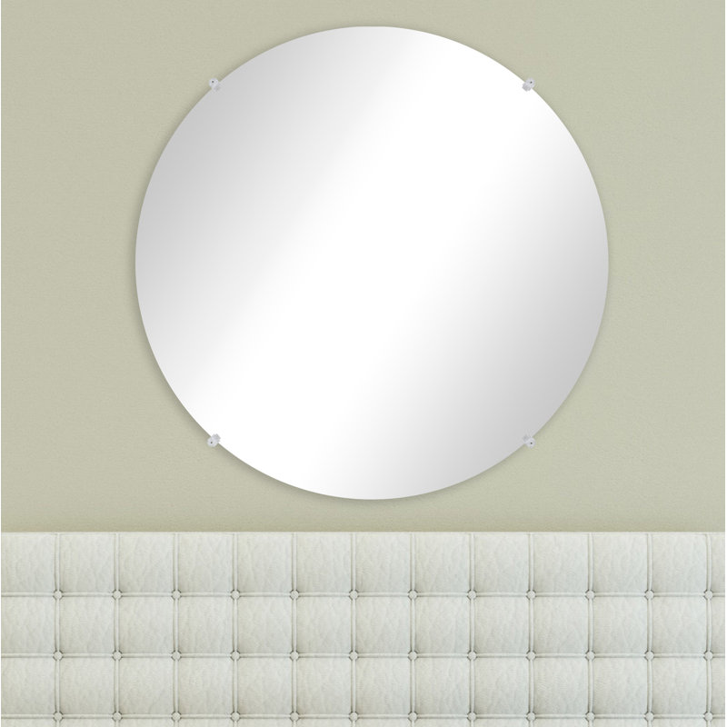 Korin Flat Wall Mirror, 26" x 26"
