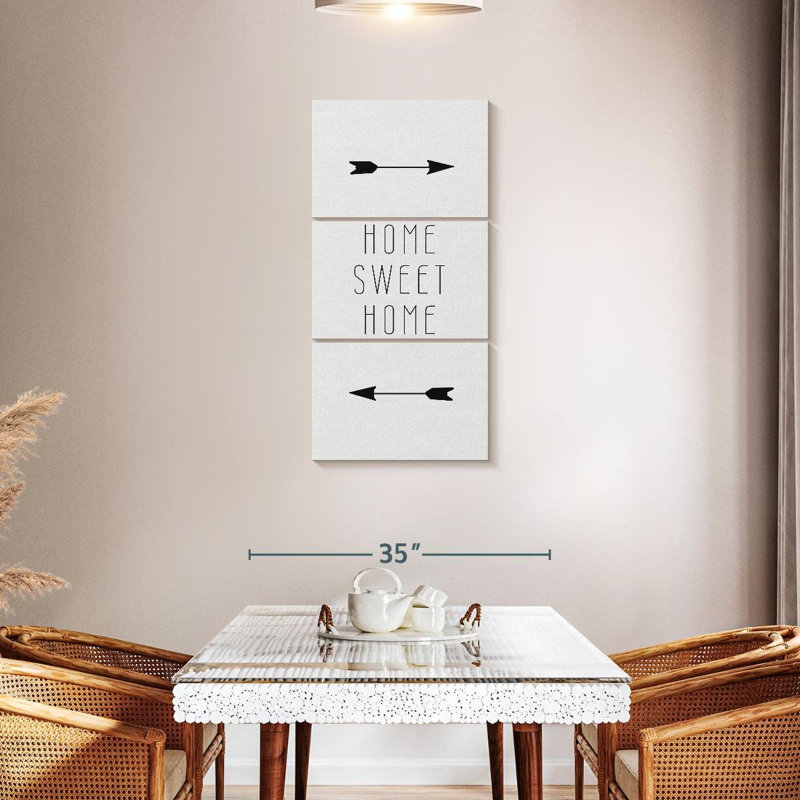 Plaque murale Home Sweet Home Family, H 44 po x l 21 po