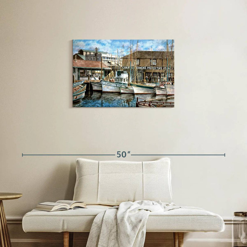 Aletra San Francisco Fisherman's Wharf, 1941, H 20 po x l 30 po
