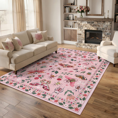 Goldene Animal and Insect Washable Floor Mat - Non-Slip Area Rug