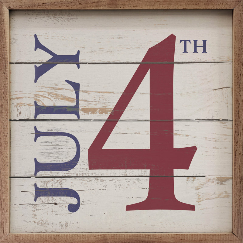 July 4th Whitewash, 8" H x 8" W