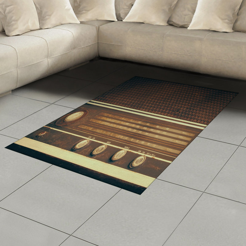 Vintage High Density Long Fiber Poly Threads Decorative Area Rug Carpet, Rectangle 4' x 5'8"