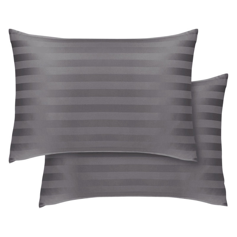 Microfiber Machine Tufted Pillowcase - Set of 2, Grey