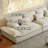 White 100% Polyester Modular Sofa cushion couch-109305697-109305699