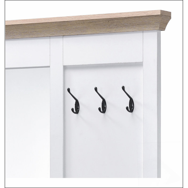 Melati Light Oak &  Finish Hall Tree Simple design, multi-functional use, classic and durable