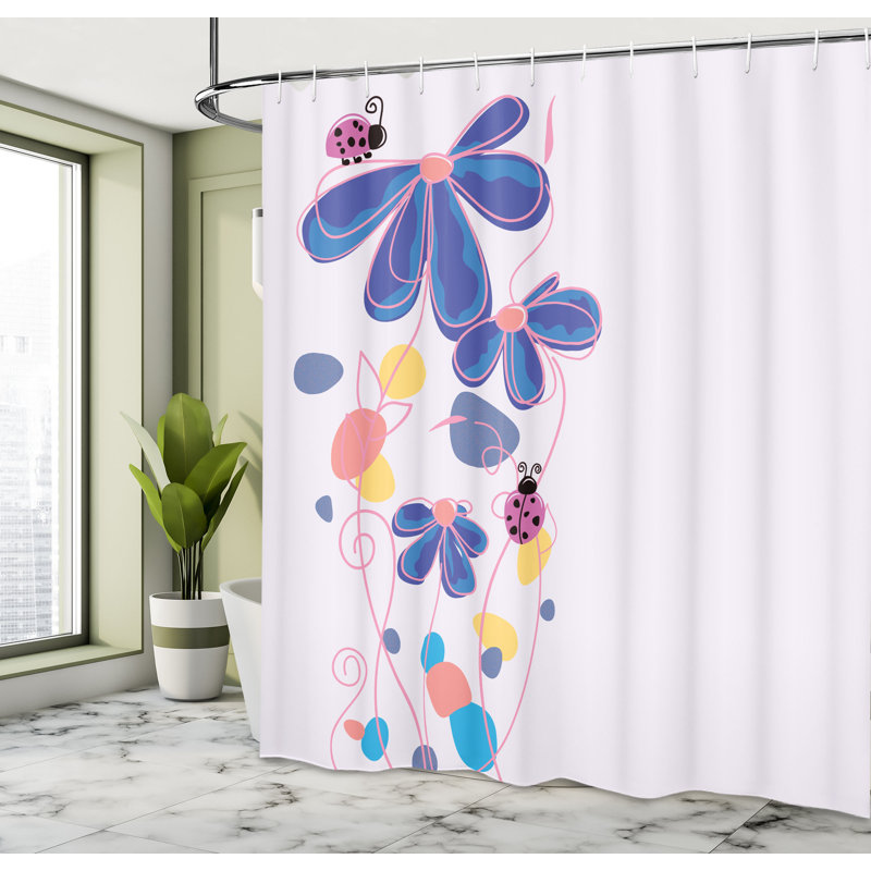 Ensemble de rideau de douche Kids, 69"H x 75"W, Violet foncé