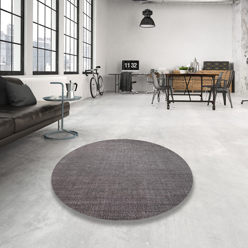 Tapis gris, Rond 6 pi