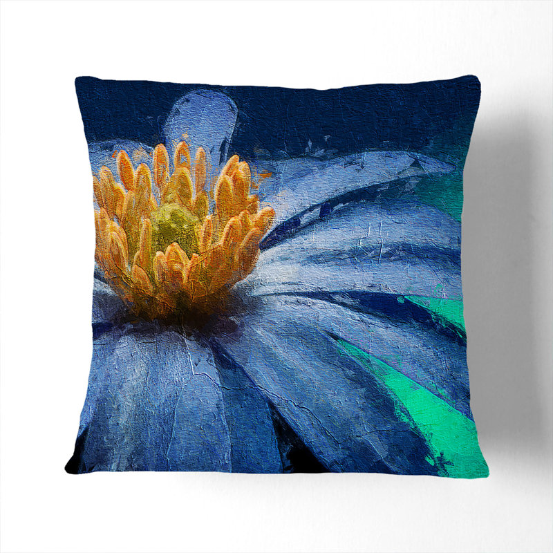 Floral Square Throw Cushion, 55cm H x 55cm W x 20cm D