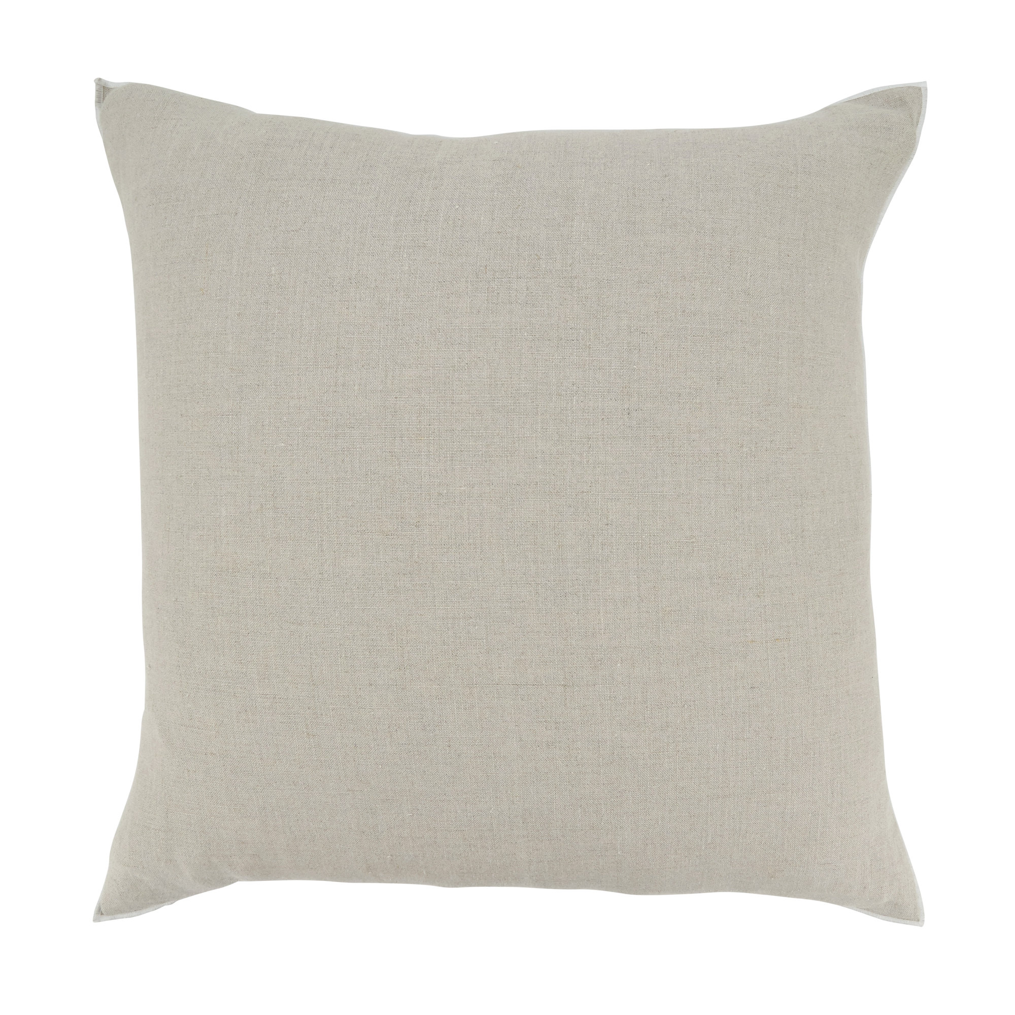 Riggs Linen Throw Pillow, Natural, Down