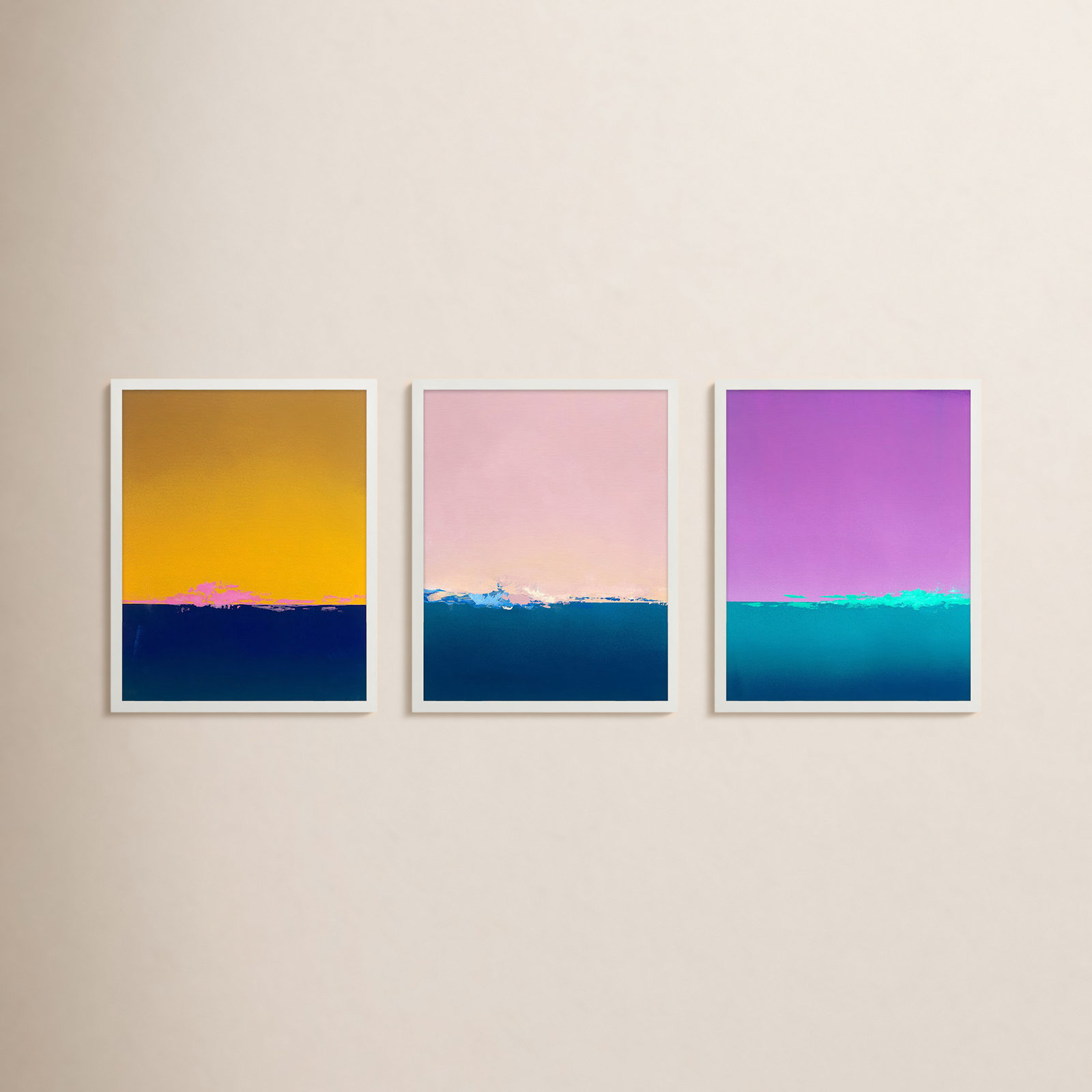 Horizon by Lee Lessem, White, 30" H x 24" W x 1.25" D