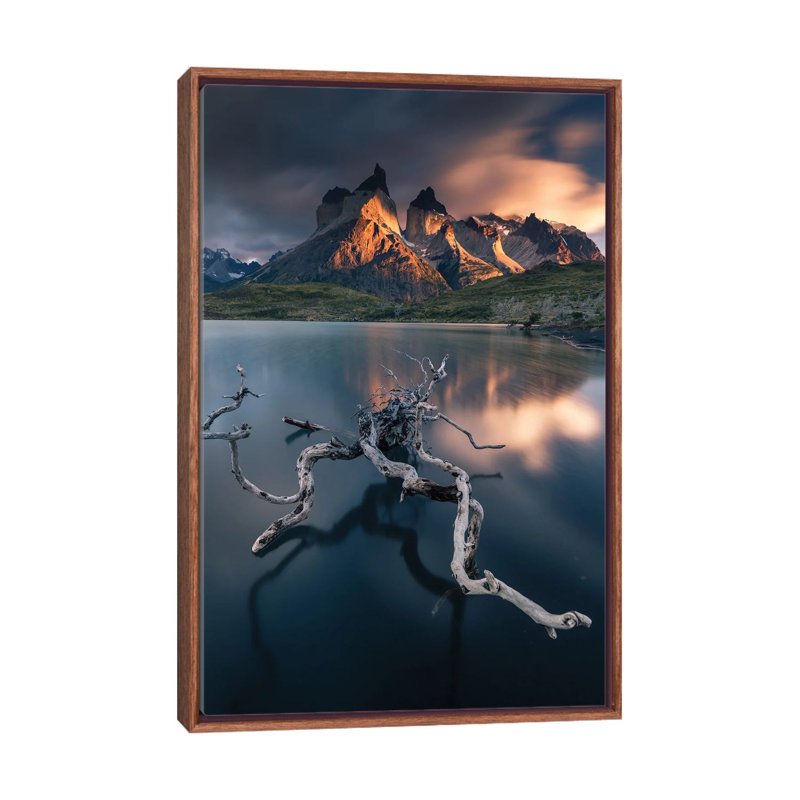 Torres Del Paine by Karol Nienartowicz - Floater Frame Print on Canvas