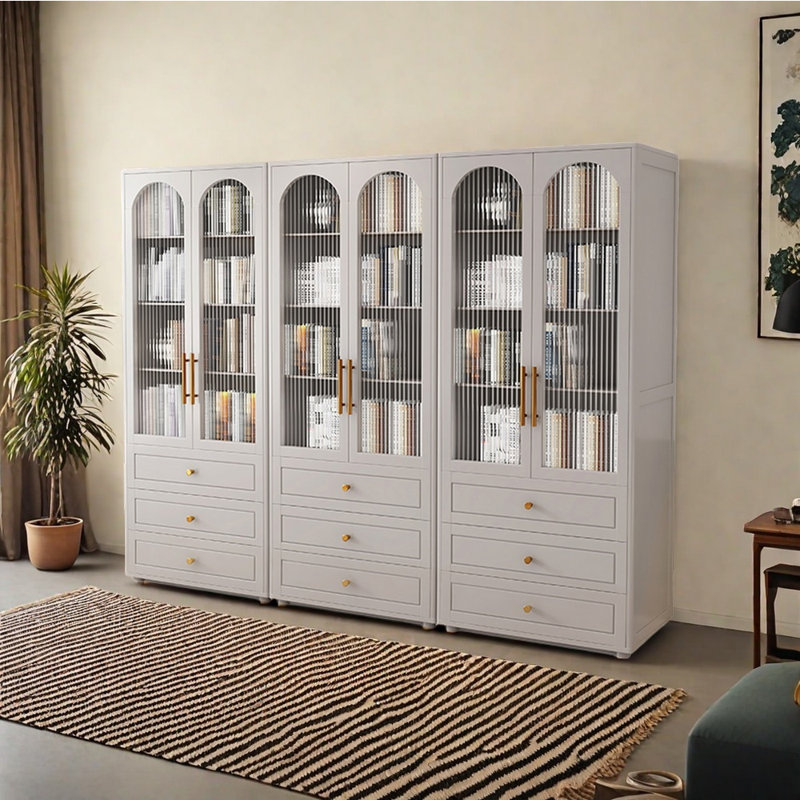 Bibliothèque de style français, Marron foncé