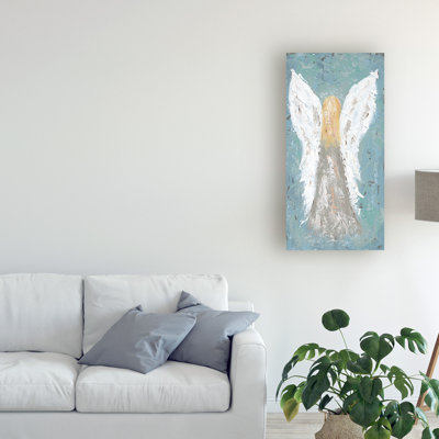 " Wrapped Canvas Wall Art - Jade Reynolds 'Fairy Angel I' Wall Art For Living Room, Bedroom, Or Office Décor - 24x47 " by Jade Reynolds Painting Print