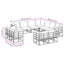 Vidaxl Garden Sofa Set With Cushion 11 Pcs Black Aluminium
