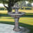 Fountains 41.7"H Antique Slate Gray Outdoor Fountain for Garden Patio Backyard Porch | Concrete / Cement | Tiered Waterfall