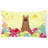Easter Eggs Outdoor Throw Pillow