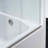 WOODBRIDGE 60" x 32" Alcove Soaking Bathtub & 4-Piece Direct-to-Stud Surround with Right Drain & 57.5–60" Frameless Double Sliding Tub Door with Soft-Close, Clear Tempered Glass, Matte Black-122123757-122123761