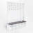 Hall Tree 59" Wide With Bench And Shoe Storage-1972714396