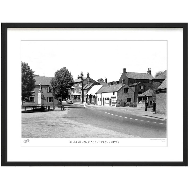 Billesdon, Market Place C1955 - Single Picture Frame Print, 48.4cm H x 63.6cm W x 2.3cm D