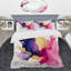 Ensemble de housse de couette mauve et rose-107148262