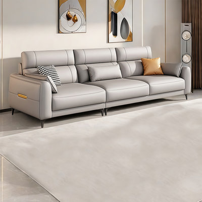 American-style light luxury straight row sofa