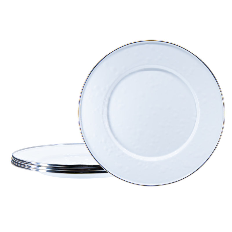 8.5" Dessert Plate, Solid White Textured