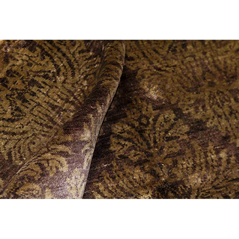 Ikat Area Rug in Aubergine/Brown
