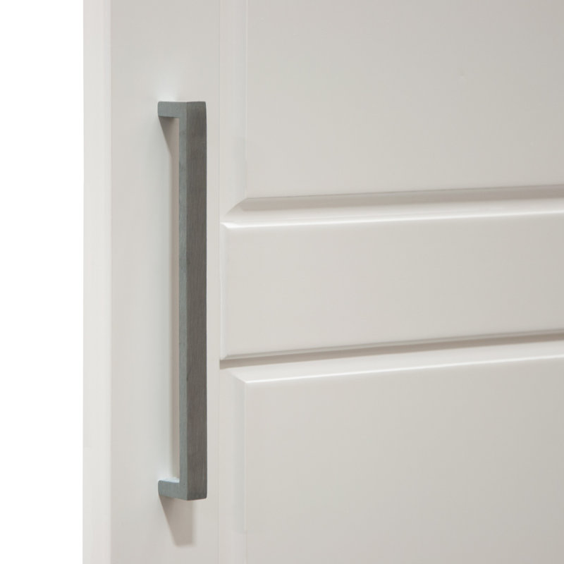 Armoire-penderie à 4 portes 100% bois massif Cosmo, Blanc