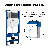 Los Flexi In-Wall Toilet Tank Carrier with 0.8/1.6 GPF Dual Flush and Adjustable Height