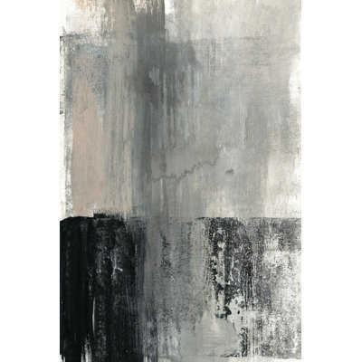 Ebony Foundation II by Jennifer Goldberger - Wrapped Canvas Painting