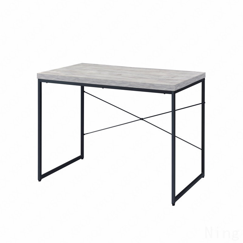 Antique White & Black Finish Writing Desk, Antique White