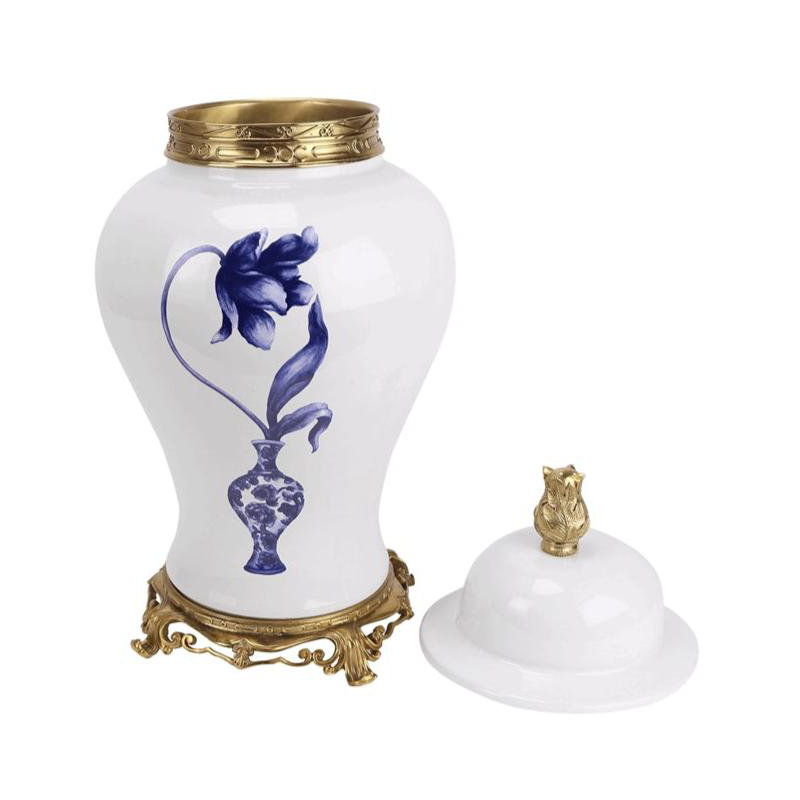 TULIP ORMOLU GINGER JAR