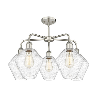 5 - Light Dimmable Teardrop Chandelier