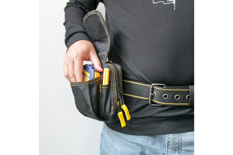 canvas tool holder on waist belt