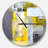 Grey and Yellow Blur Abstract - Modern Wall Clock-1787559437