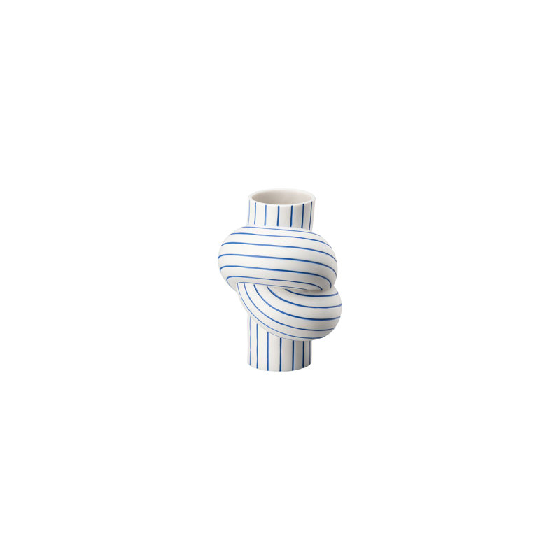 Node Porcelain China Table Vase, Blueberry