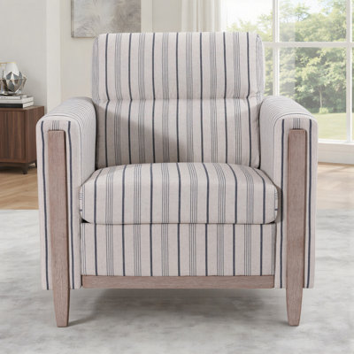 Chaise d'appoint rembourrée avec pieds en bois d'hévéa Helen