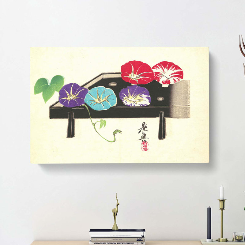 Morning Glories by Shibata Zeshin - Wrapped Canvas, 35cm H x 50cm W x 3cm D