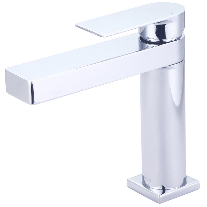 Single-Hole 2-handle Bathroom Faucet with Drain Assembly, Polished Chrome