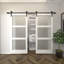 Ensemble de quincaillerie standard pour porte de grange double-73566296