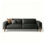 Canapé modulaire noir en cuir véritable-131637867-131637868